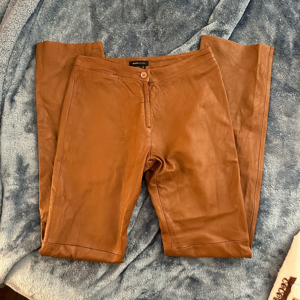 BCBG LEATHER PANT